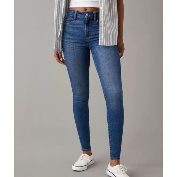 American Eagle High Rise Jeggings Size 0 - Picture 1 of 10